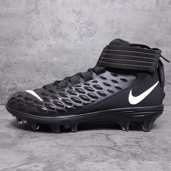 NIKE Force Savage Pro 2 Football Cleats Mens Size 10 Black‎ Anthracite Lineman